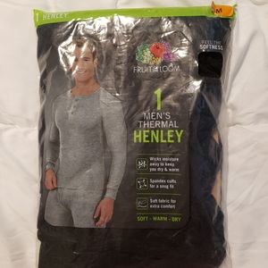 3/10 Mens medium thermal, black, new in package